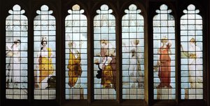 De syv kardinaldyder (farget glass)